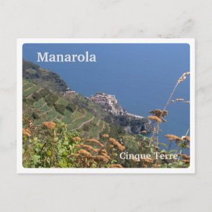 MANAROLA - Terracess - Cinque Terre Postcard
