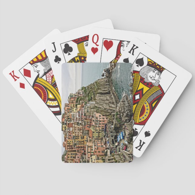 Manarola - The Cinque Terre - Italy -  Poker Cards (Back)