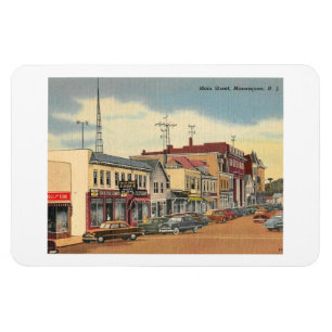 Manasquan NJ, Main St, Vintage Magnet