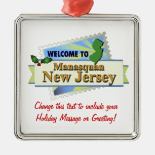 Manasquan NJ Metal Ornament