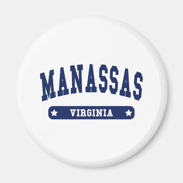 Manassas Virginia College Style tee shirts Magnet (Front)