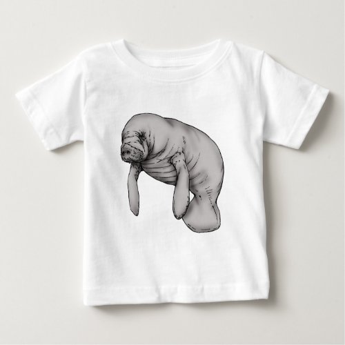 manatee art baby T_Shirt