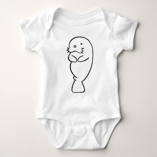 Manatee Baby Bodysuit (Front)