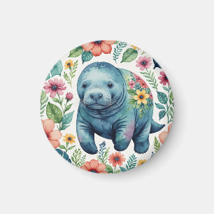 Manatee baby shirt magnet