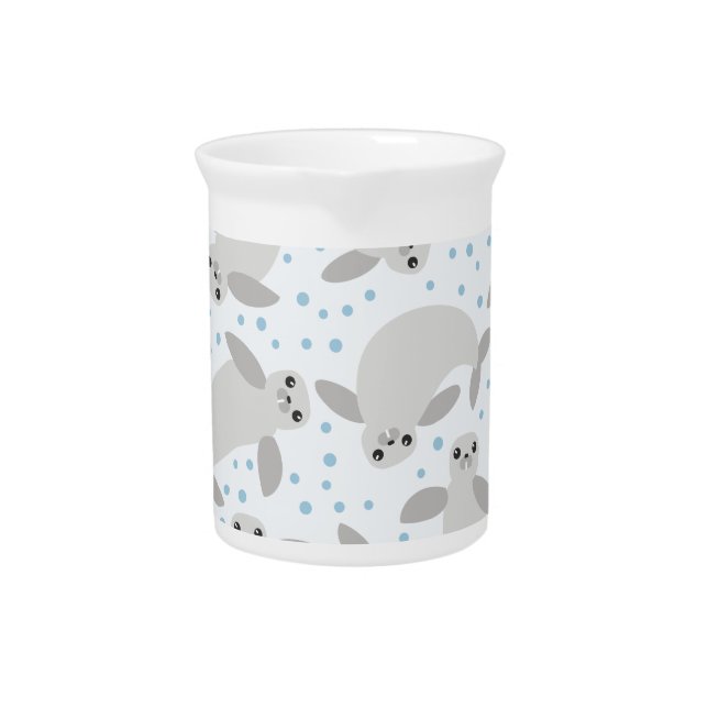 manatee beverage pitcher (Front)