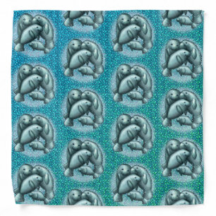 Manatee Bubbles Bandana