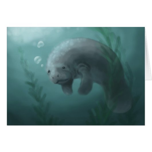 Manatee Card (Front Horizontal)