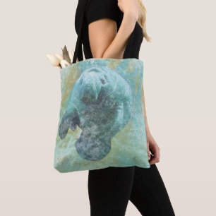 Manatee Coastal Living Tote Bag