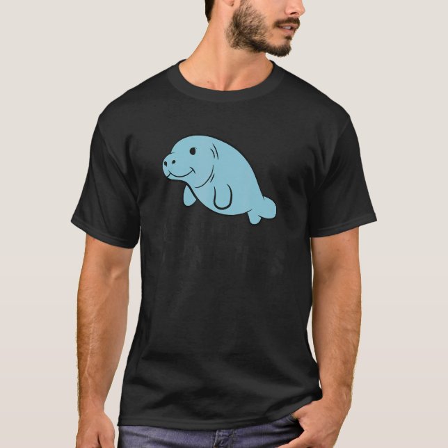Manatee Floaty Potato Save The Manatees T-Shirt (Front)