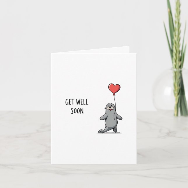 Manatee Get Well Card (Front)