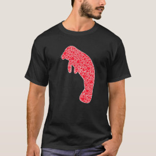 Manatee Hearts Valentines Day Dugong Calf Lover Gi T-Shirt
