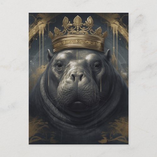 Manatee in a Crown Postcard