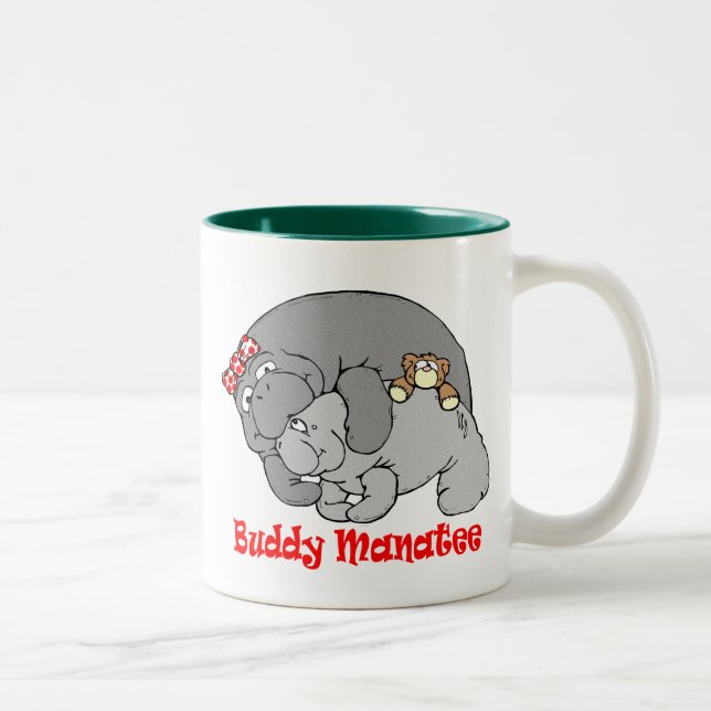 Manatee Kiss Coffee Mug (Right)