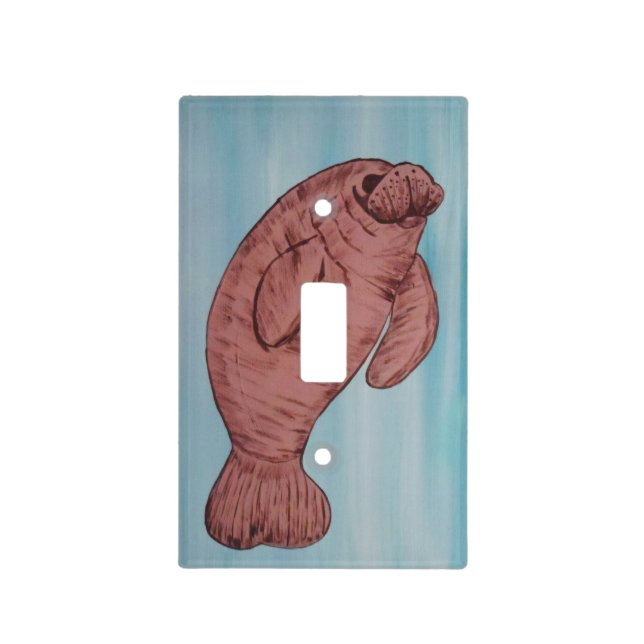 Manatee Light Switch Cover (Front)