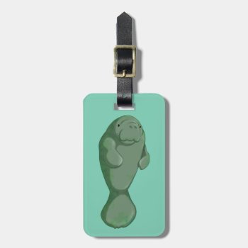 Manatee Luggage Tag by thedustyphoenix at Zazzle