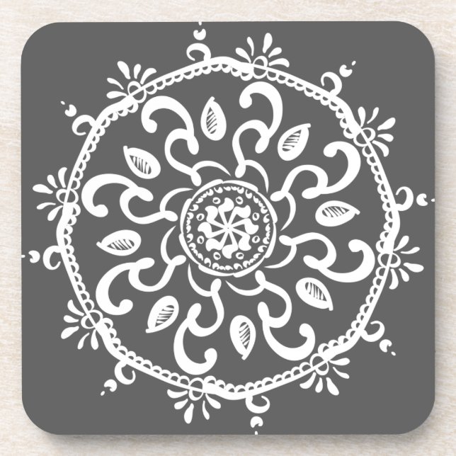 Manatee Mandala Coaster (Front)