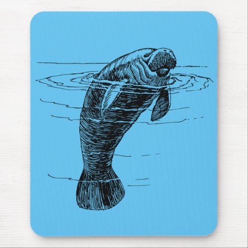 Manatee mousepad