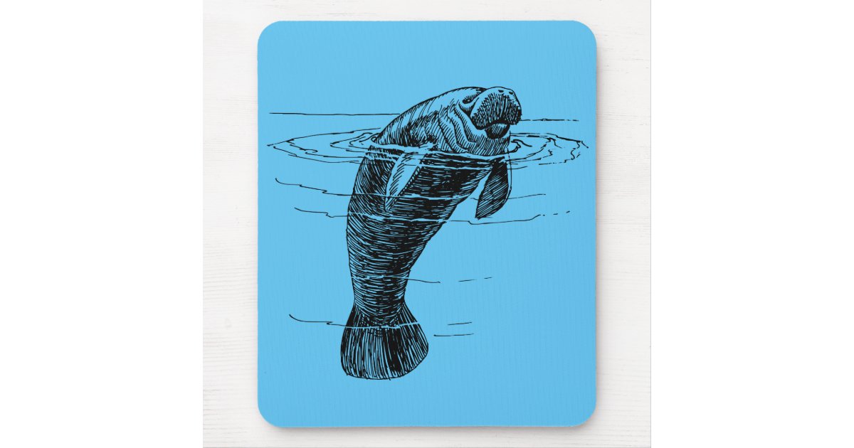 Manatee mousepad | Zazzle