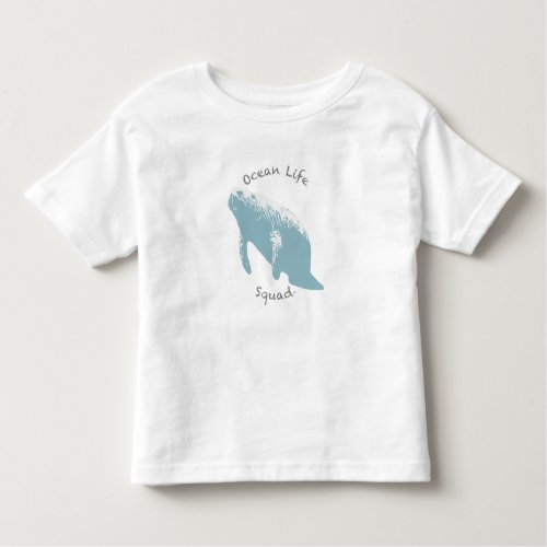 Manatee _ Ocean Life Squad Toddler T_shirt