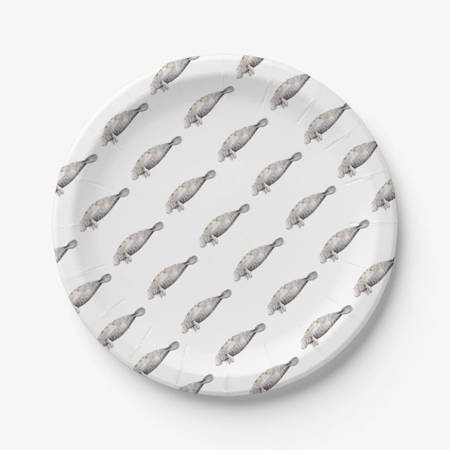 Manatee Paper Plates (Front)