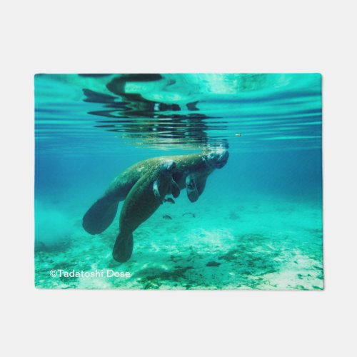 manatee photo doormat