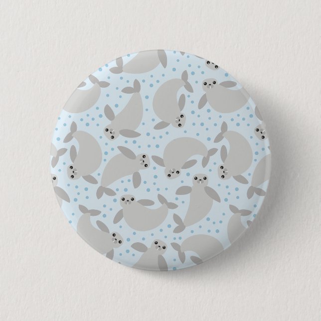 manatee pinback button (Front)