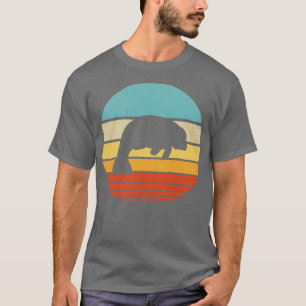 Manatee Retro Vintage 60s 70s Sunset for Men Women T-Shirt