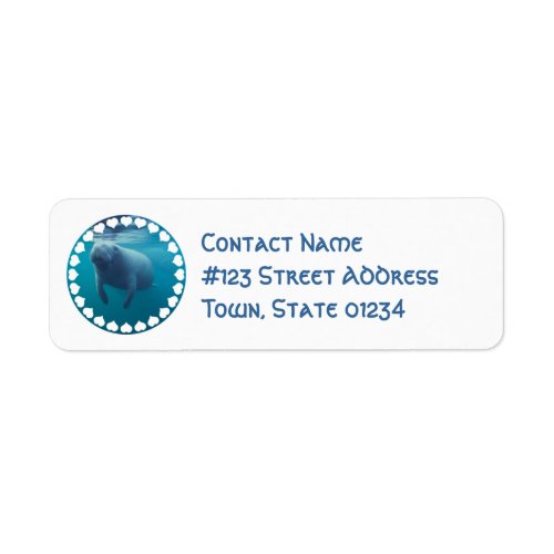 Manatee Return Address Label