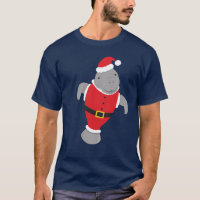 Manatee Santa Animal Christmas