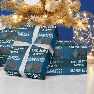 Manatee Sea Cow Animal Manatee Wrapping Paper