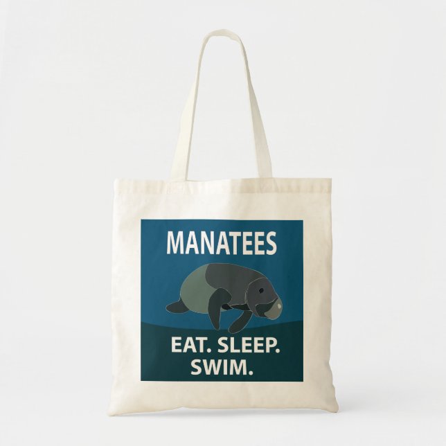 Manatee Sea Cow Animal  Tote Bag (Front)