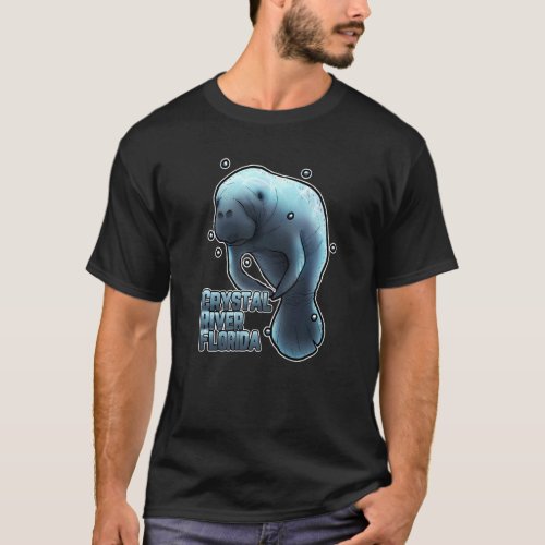 Manatee Sea Cow Crystal River Florida Souvenir   T_Shirt