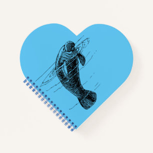 Manatee spiral notebook