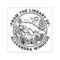 Manatee Swimming Under Water Library Book Name