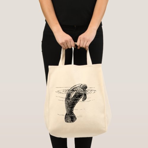 Manatee  tote bag