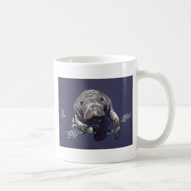 Manatee Underwater World Coffee Mug (Right)