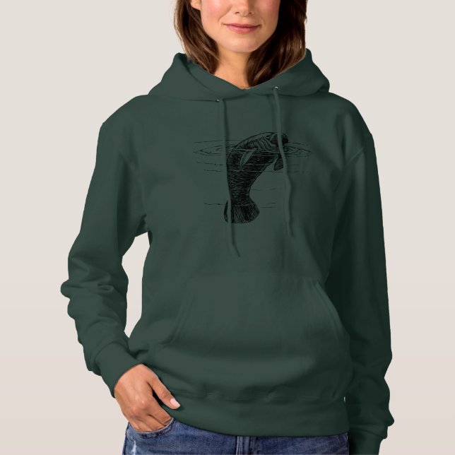 Manatee woman's hoodies (Front)