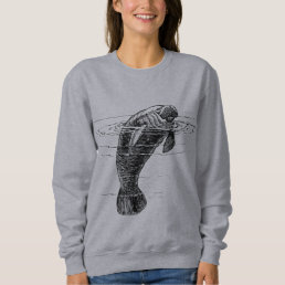 Manatee woman&#39;s sweatshirts