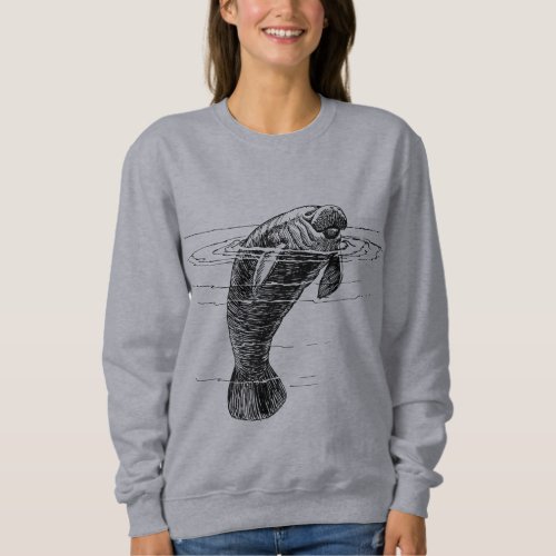 Manatee womans sweatshirts