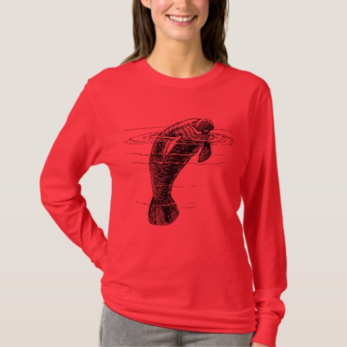 Manatee womans sweatshirts