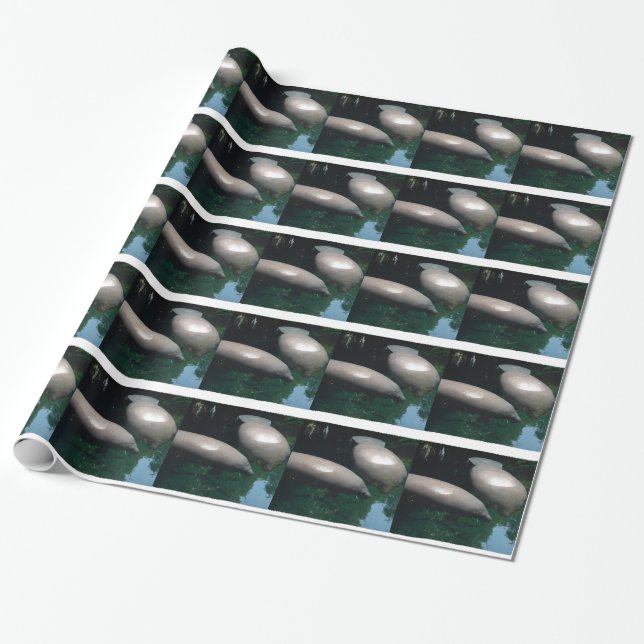 Manatee Wrapping Paper (Unrolled)
