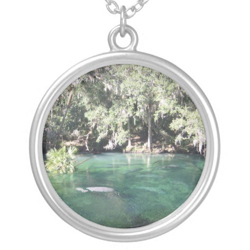 Manatees at Blue Springs Necklace