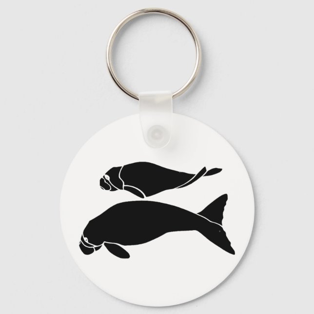 Manatees Keychain (Front)