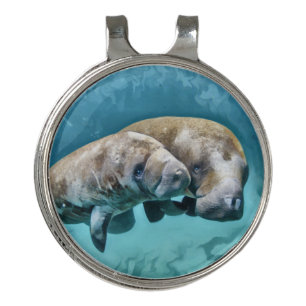 Manatees Keychain Golf Hat Clip