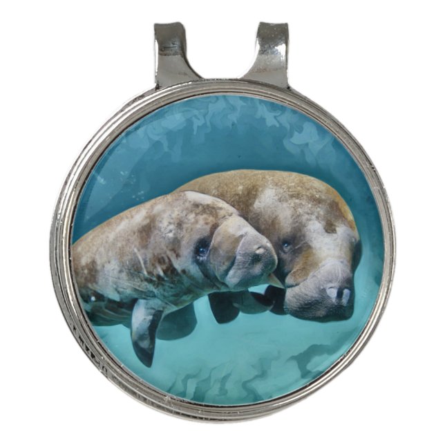 Manatees Keychain Golf Hat Clip (Front)