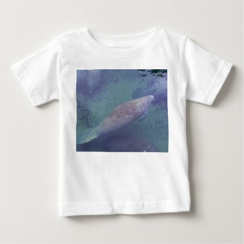Manatees Swimming Blue Springs State Park Florida Baby T_Shirt