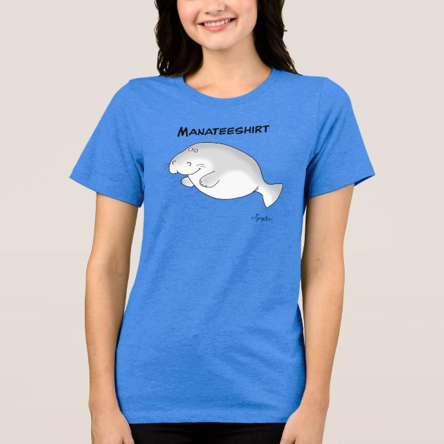 MANATEESHIRT by Sandra Boynton Tri-Blend Shirt (Front)