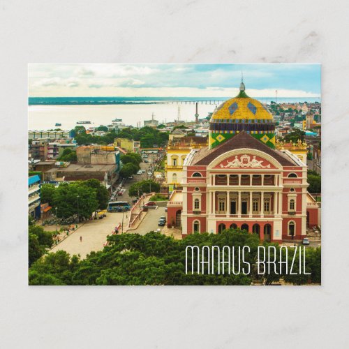 Manaus Brazil postcard