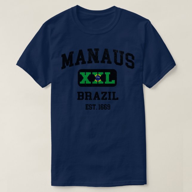Manaus Brazil XXL Athletic design T-Shirt (Design Front)