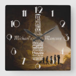 Mancave Personalized Square Wall Clock at Zazzle